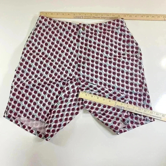 Mr Swim Trunks Geometric Pattern Men's Size XL Board Shorts Pockets & Zip Fly - Picture 4 of 14
